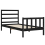 VidaXL (black, 75 x 190 cm) vidaXL Bed Frame Bed Base Platform Bed with Headboard White Double Solid Wood 5