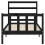VidaXL (black, 75 x 190 cm) vidaXL Bed Frame Bed Base Platform Bed with Headboard White Double Solid Wood 6