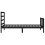 VidaXL (black, 75 x 190 cm) vidaXL Bed Frame Bed Base Platform Bed with Headboard White Double Solid Wood 7