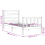 VidaXL (black, 75 x 190 cm) vidaXL Bed Frame Bed Base Platform Bed with Headboard White Double Solid Wood 4