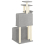VidaXL (light grey) vidaXL Cat Tree Cat Tower with Sisal Scratching Posts Cat Cando Light Grey 5