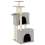VidaXL (light grey) vidaXL Cat Tree Cat Tower with Sisal Scratching Posts Cat Cando Light Grey 2