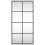 VidaXL (40 x 80 cm) vidaXL Wall Mirror Hallway Makeup Mirror Hanging Mirror Black Rectangle Iron 3