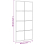 VidaXL (40 x 80 cm) vidaXL Wall Mirror Hallway Makeup Mirror Hanging Mirror Black Rectangle Iron 8