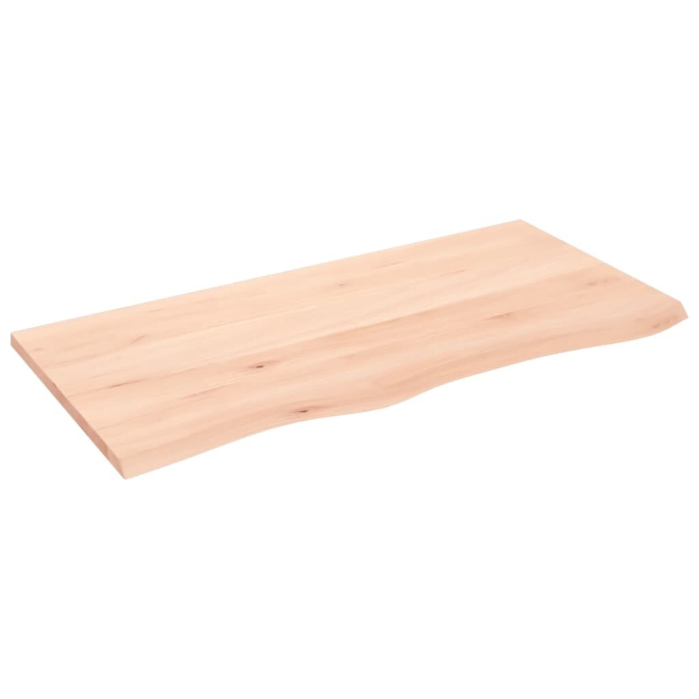Vidaxl (Brown, 100 X 50 X 2 Cm) Table Top Wooden Desk Top Dining Table Top Untreated Solid Wood Oak