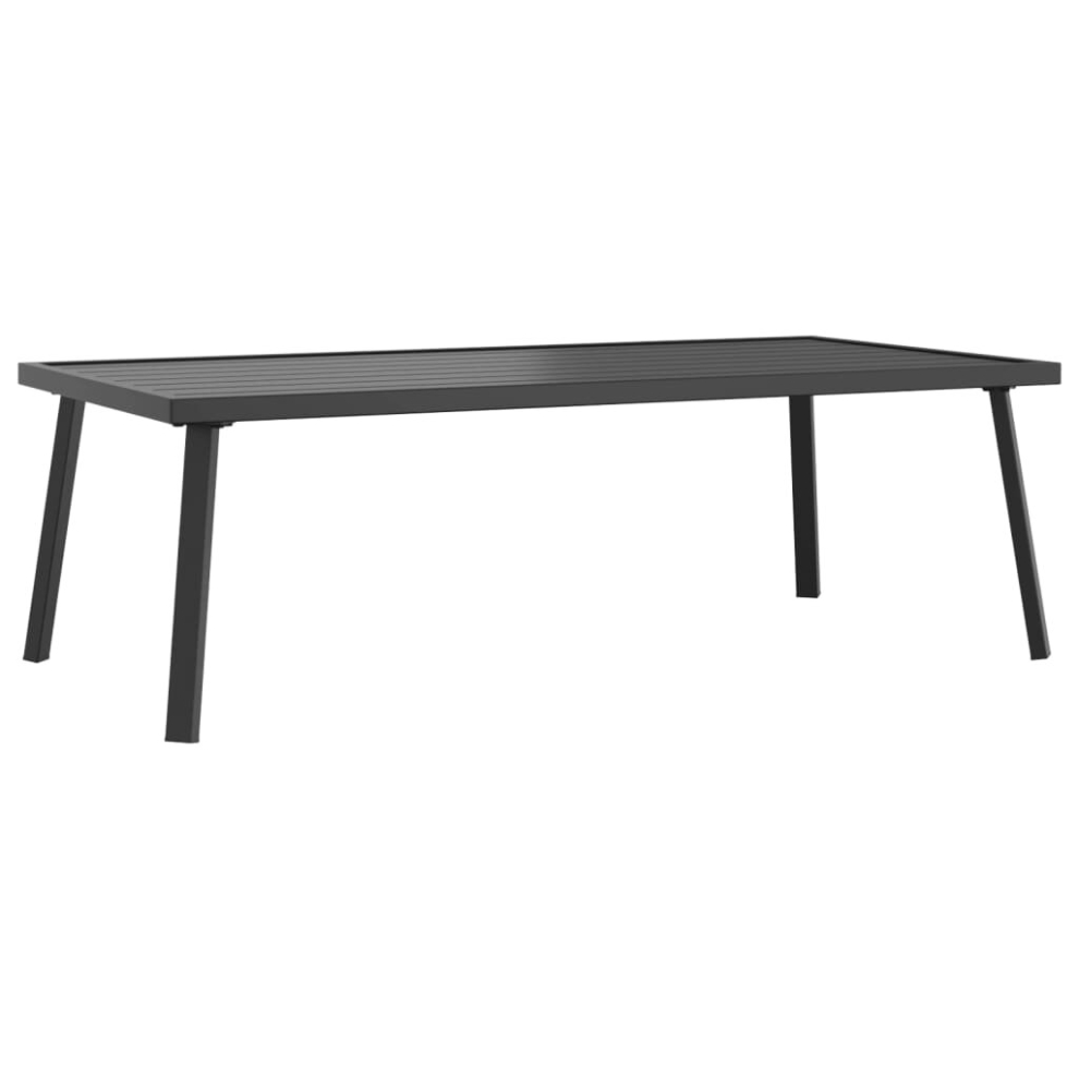 vidaXL Garden Coffee Table Outdoor Table Sofa Dining Table Anthracite Steel