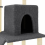 VidaXL (dark grey) vidaXL Cat Tree Cat Tower with Sisal Scratching Posts Cat Cando Light Grey 6