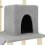 VidaXL (light grey) vidaXL Cat Tree Cat Tower with Sisal Scratching Posts Cat Cando Light Grey 6