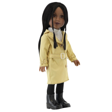 BiBi Doll 18" Fashion Black Doll NAOMI Stylish Movable Toy Long Styling Hair BiBi Doll
