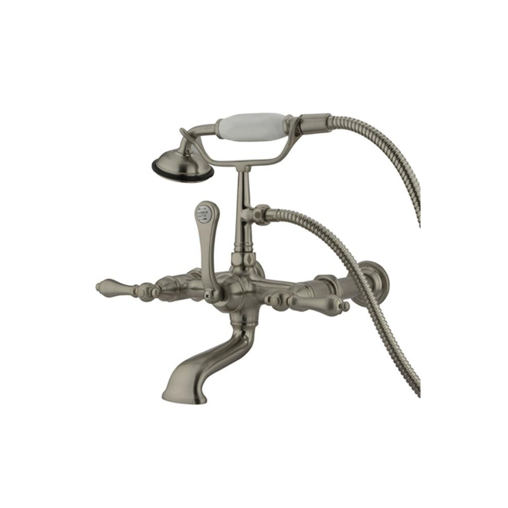 Clawfoot Tub Filler With Hand Shower - Brushed Nickel Finish 780475900561