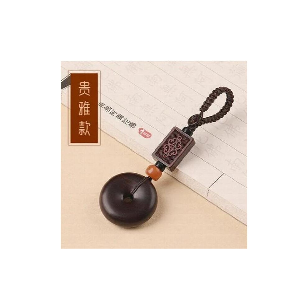 Red Sandalwood Safety Buckle Car Key Chain Couple Key Pendant Red,Multicoloured 885673249419