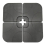 AZ Patio Heaters 4-piece Square Cantilever Unfilled Base Set 1