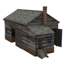 Scenecraft Wooden Goods Shed (Pre-Built)