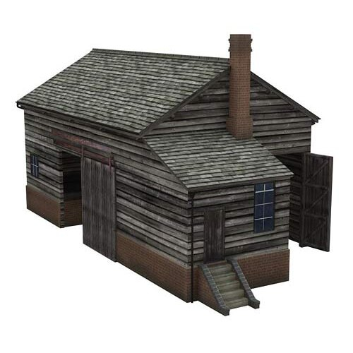 BACHMANN Scenecraft Wooden Goods Shed (Pre-Built)