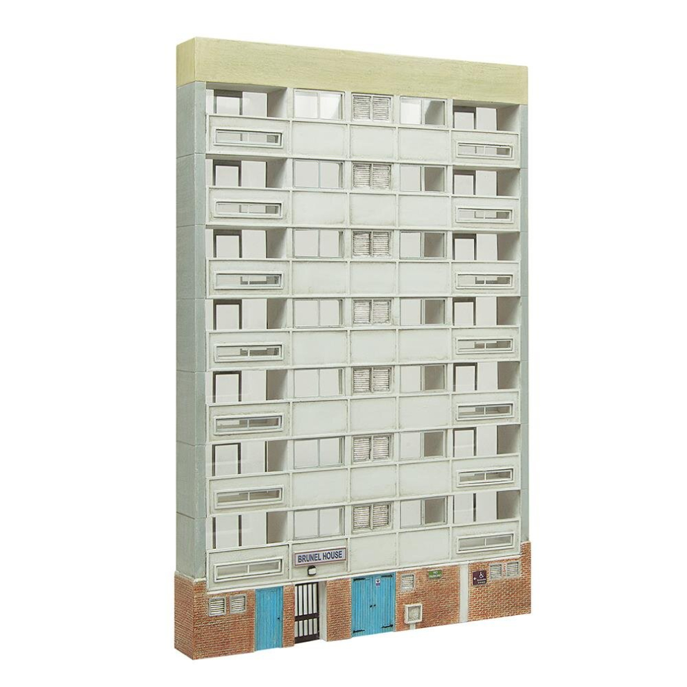 Bachmann Scenecraft Low Relief Block Of Flats (Pre-Built)