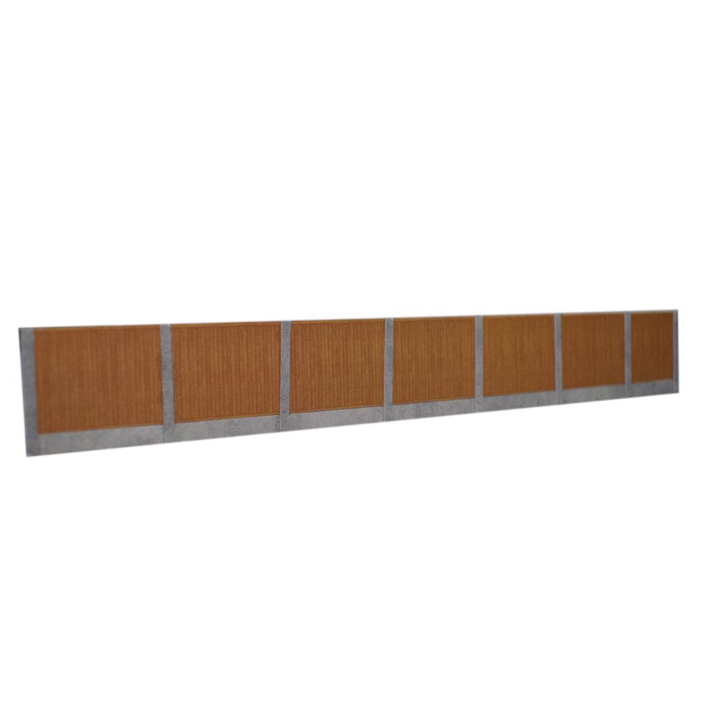 Timber Fencing Brown With Concrete Posts Card Kit 5056397896936
