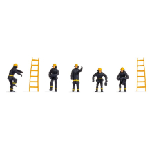 Firemen (5) & Ladders (2) Hobby Figure Set