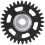 3/32 AW Soft Plastic Gear 32t Black w/Alu Hub 16mm 1