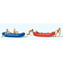 Youths (4) with Boats (2) Exclusive Figure Set