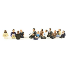 Seated Coach Passengers Without Legs (12) Figure Set