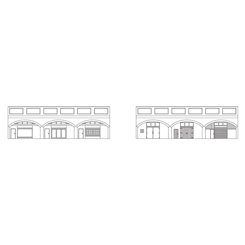 Skaledale Low Relief Viaduct w/Lockups (Pre-Built)