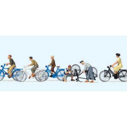 Young People with Bicycles (6) Exclusive Figure Set