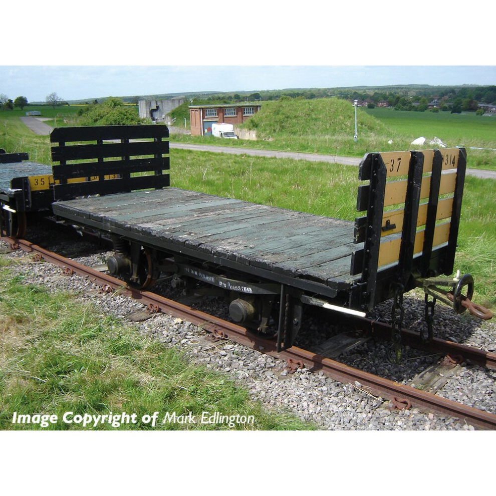 Bachmann Rnad Flat Wagon Planked Ends Rnad Dean Hill With Load