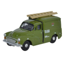 Morris Minor 1000 Van Post Office - Classic Green Mail Van with Roof Ladder (1950s)