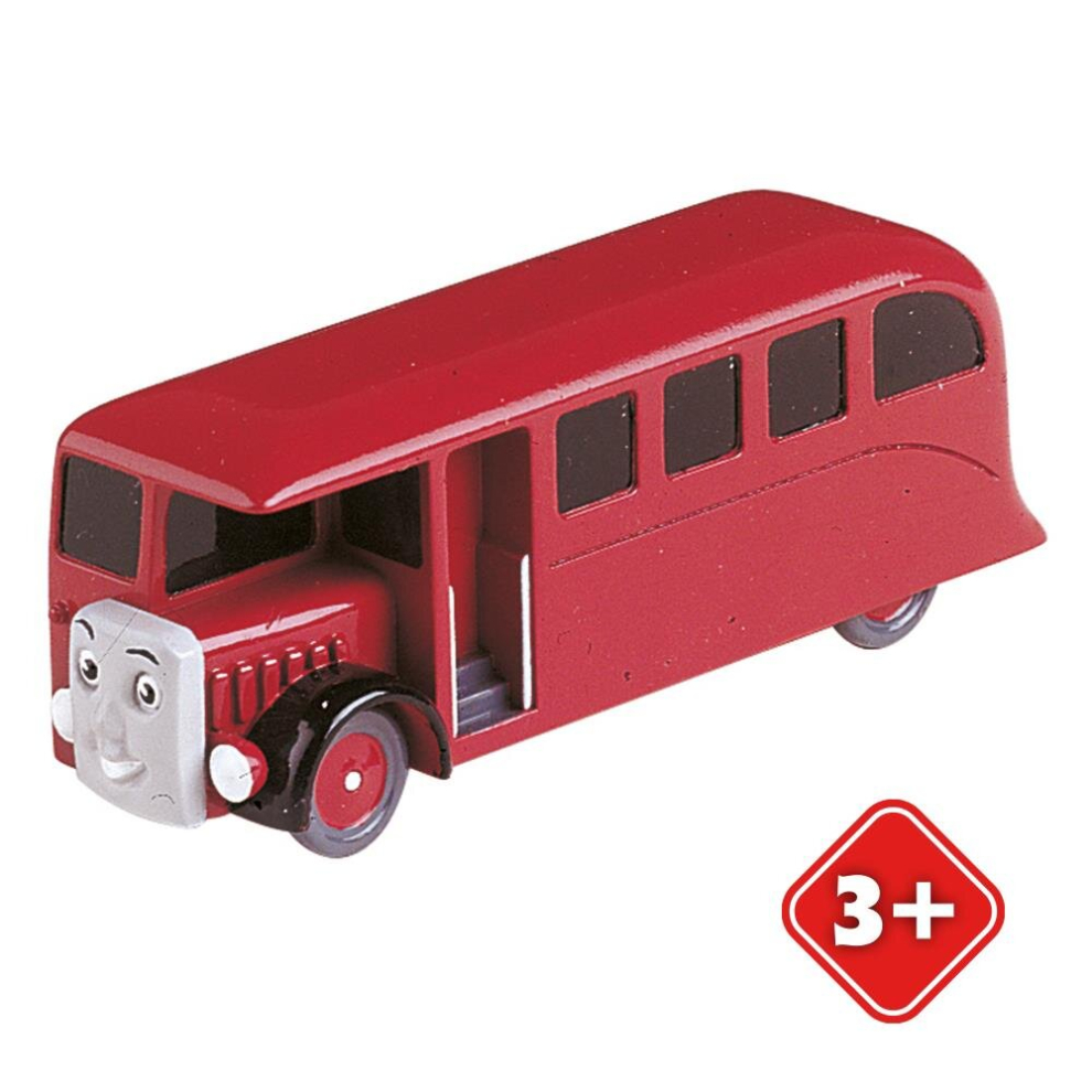 Thomas & Friends Bertie The Bus Oo Scale Model By Bachmann - Moving Wheels, Scenic Addition For 3+