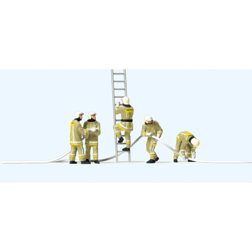 Firemen Beige Uniform F/Fighting (5) Exclusive Figure Set