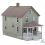 Walthers Cornerstone de dois andares House n Scale Model Kit 1