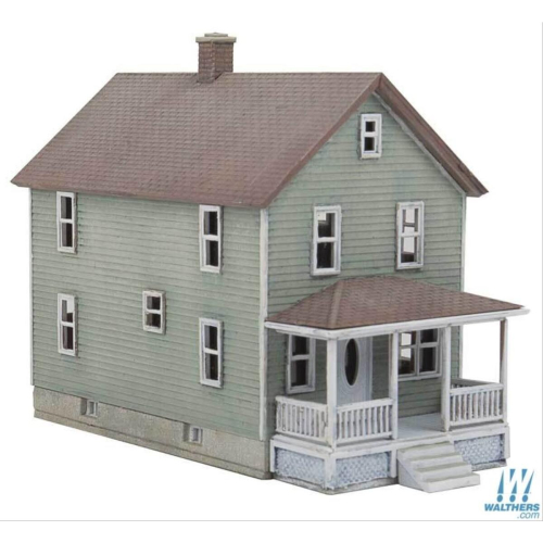 Walthers Cornerstone de dois andares House n Scale Model Kit