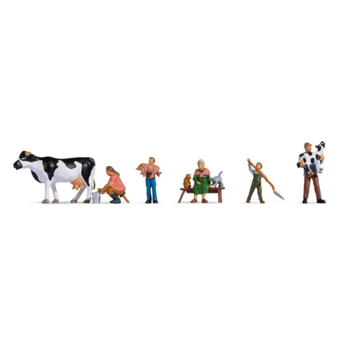 Cattle Farm Family (5) Figure Set