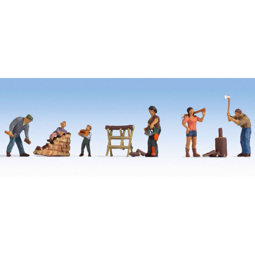 Chopping Wood (5) Figure Set