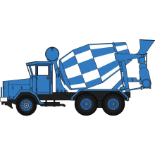 AEC 690 Cement Mixer Blue