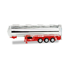 Chrome Plated Chemical Tank Trailer w/Red Chassis