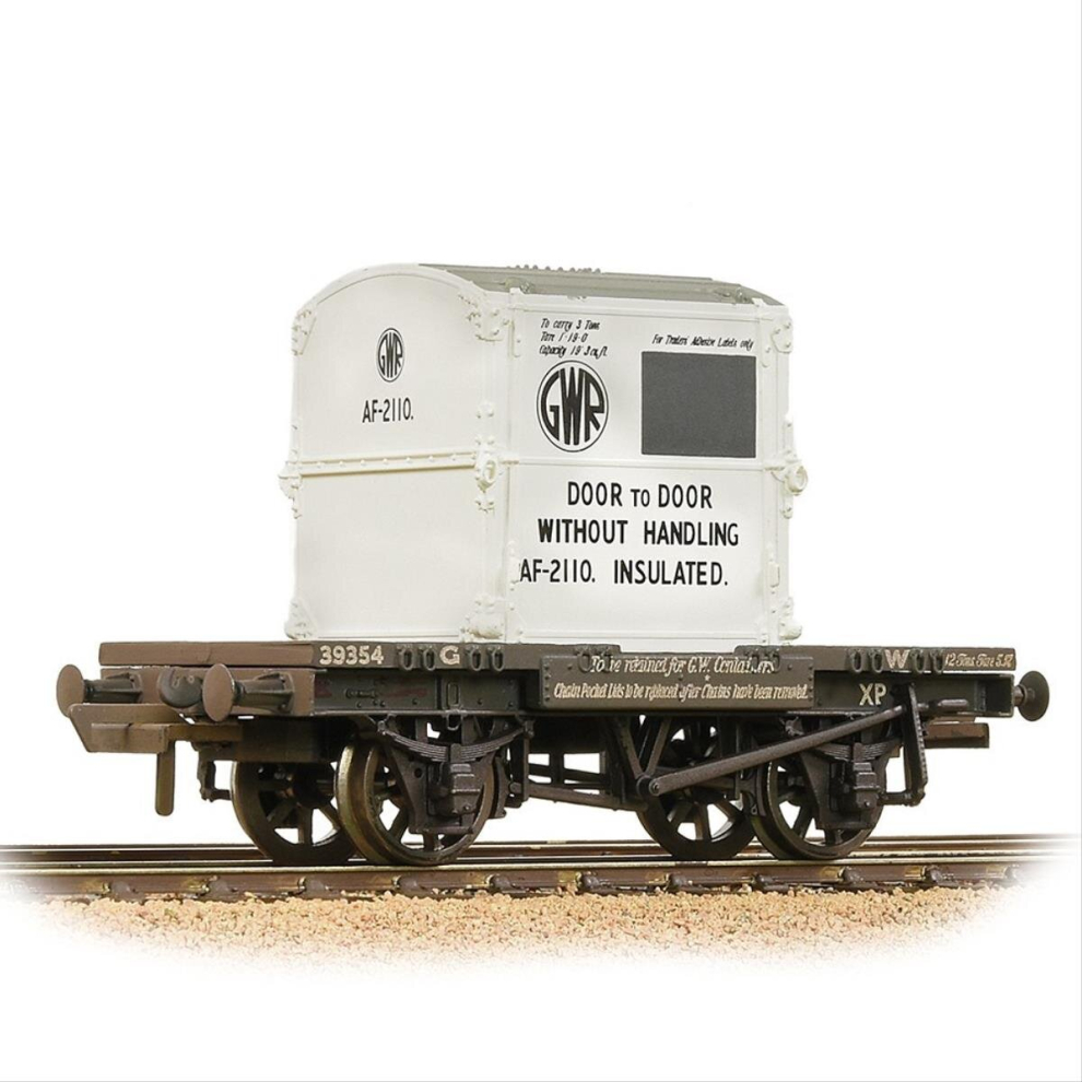 Conflat Wagon & AF GWR Container GWR Grey Weathered