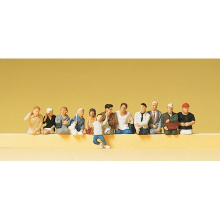 Seated Bus/Train Passengers (12) Exclusive Figure Set