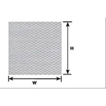 (PS-148P) 0.5mm Styrene Sheet Treadplate 300x175mm 1:100 2pc