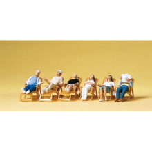 Clothed People on Loungers (6) Exclusive Figure Set