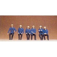 Seated Firemen (6) Standard Figure Set