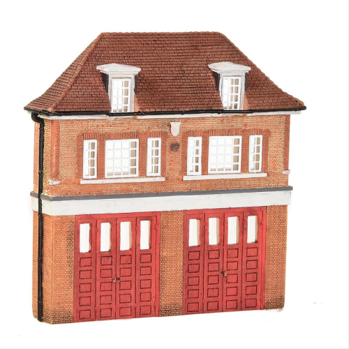 Scenecraft Low Relief Fire Station (Pre-Built)
