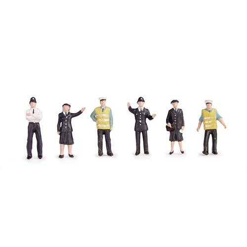 BACHMANN Police and Security Staff (6) Figure Set