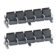 Modern Platform 10 Seat Benches (2) V
