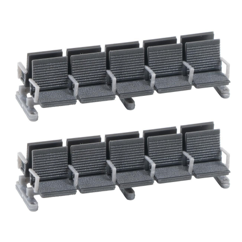 Modern Platform 10 Seat Benches (2) V
