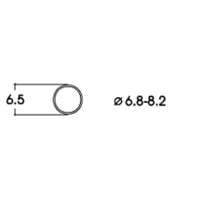 DC Traction Tyres 6.8-8.2mm (10)