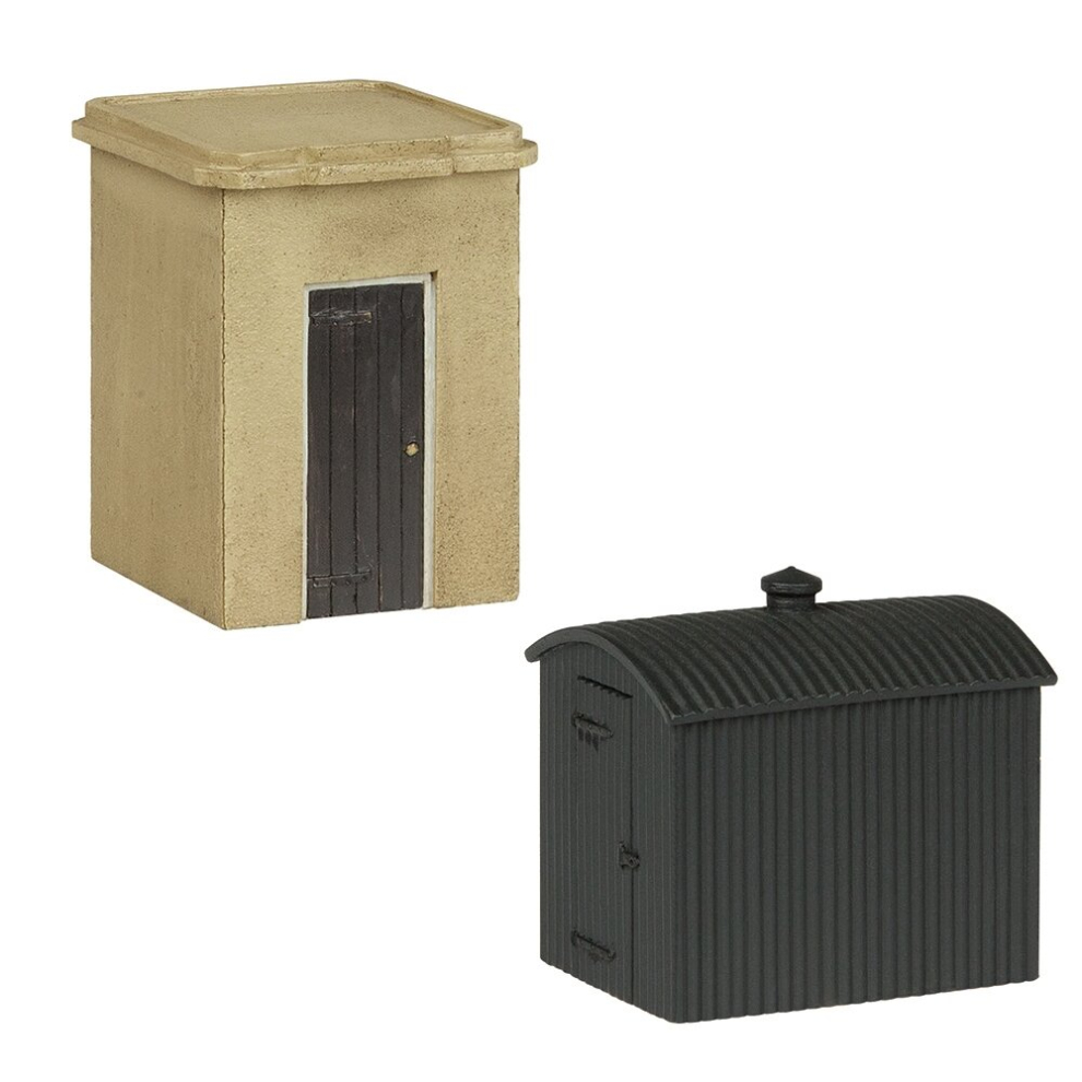 Scenecraft Lineside Huts 2pcs (Pre-Built)