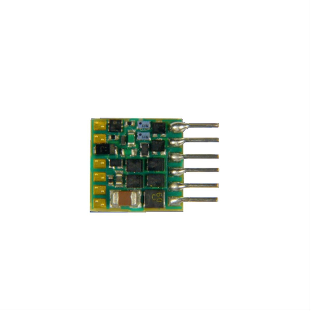 DCC Decoder 6 Pin 6fn 0.7a with Brake Button