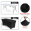 (BLACK) 6FT Elastic Spandex Table Cover for Standard Folding Tables Party Buffet Cloth 5