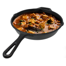 (Fry Pan 10”X2”) Cast Iron Frying Pan Griddle Skillet Pan Grill Fry